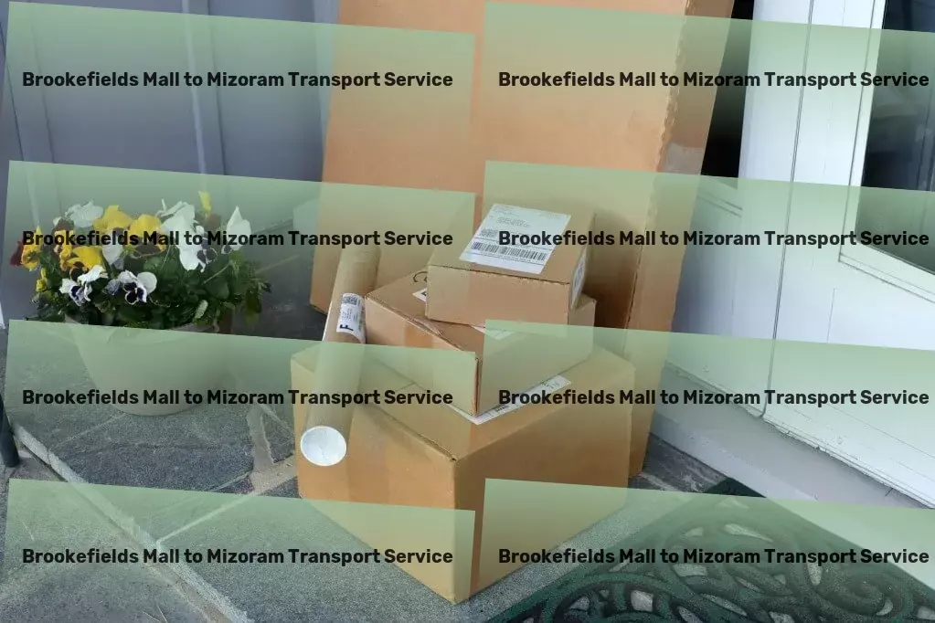 Brookefields Mall to Mizoram Transport Full-scale package delivery